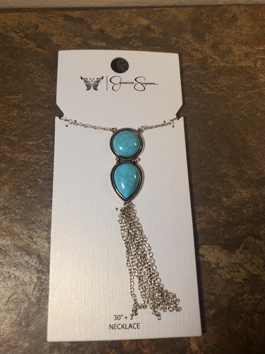 ¡NUEVO! Collar colgante Jessica Simpson imitación turquesa - Imagen 3 de 4