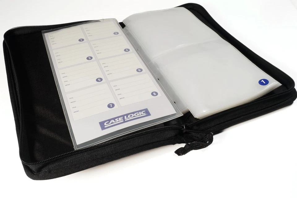 CASE LOGIC BORSA RACCOGLITORE PORTA CD CAPACITA' 24 PZ. NERO - Immagine 2 di 4