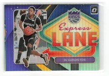 DE' AARON FOX #5 2020-21 PANINI DONRUSS OPTIC KINGS Express Lane Purple