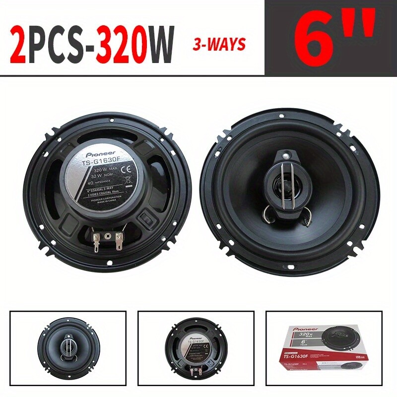 6Inch 640W 3Way Universal Car Coaxial Auto Music Stereo Full Range Hifi Speakers