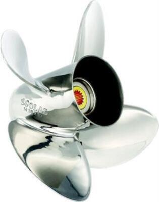 Solas 1553-141-19 HR Titan SS 4-Blade Propeller For Mercury 1553-141-19