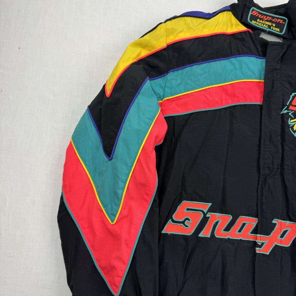 Vintage Snap On Tools Racing Jacket Adult Small Black Vintage Snap On Tools Racing Jacket Adult Small Black