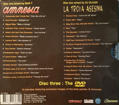 Various Amnesia Sessions Vol. Eight - Dive Into 2003 2xCD, Comp + DVD-V, Mixed 2 - Picture 2 of 3