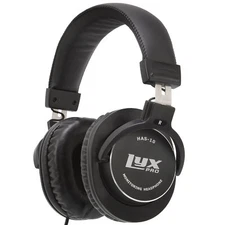 LyxPro HAS-10 Noise-Canceling DJ Headphones, Over-Ear Studio Headphones, Black