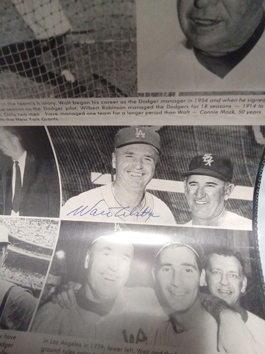 Walt Alston Signed Black and White Magazine Photo JSA COA Ltb2 -1 # - Picture 3 of 5