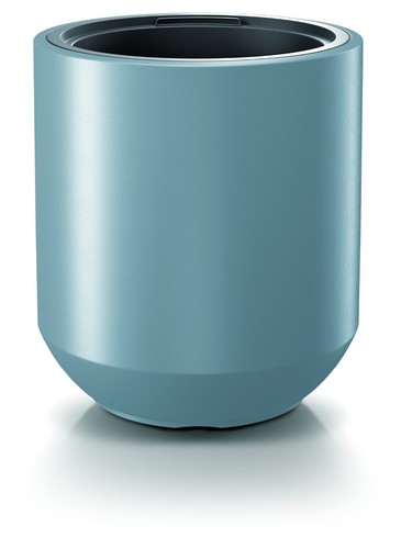 Vaso fioriera rotondo solido stile moderno arredamento in plastica giardino casa 4 colori 46L - Foto 8 di 23