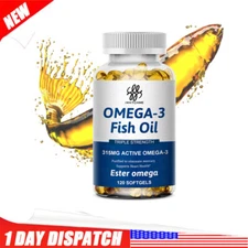 Omega 3 Fish Oil Capsules 3x Strength 315mg EPA & DHA,Highest Potency Caps
