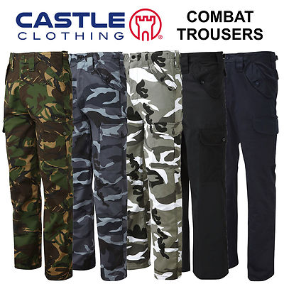 mens camo work trousers