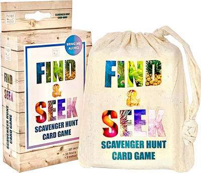 Find and Seek Scavenger Hunt Card Game, Indoor Outdoor Activities for Kids To...