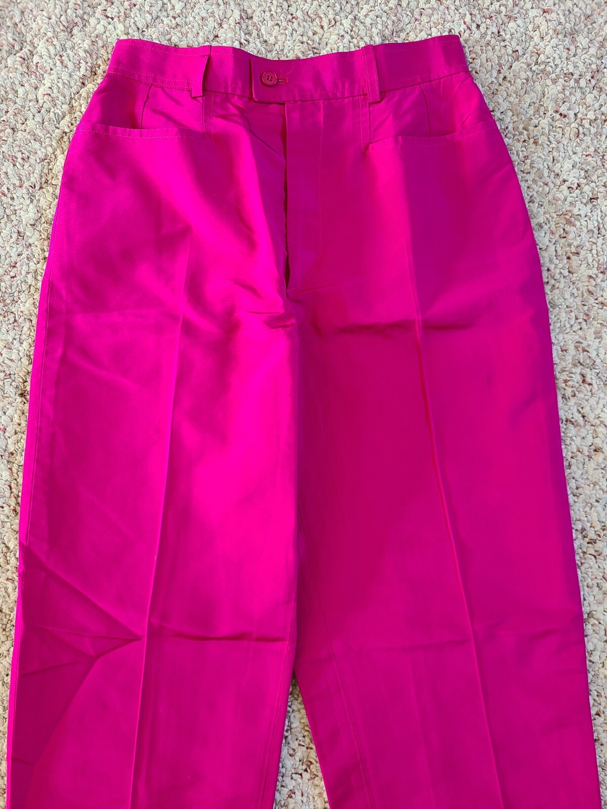 SAINT LAURENT Autentici pantaloni abito vintage YSL 100% seta vita 26