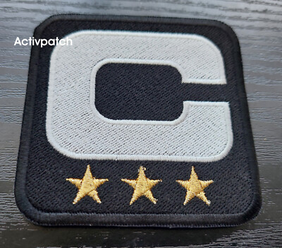Jacksonville Jaguars Captain C patch C-white 3 star gold NFL Football Superbowl