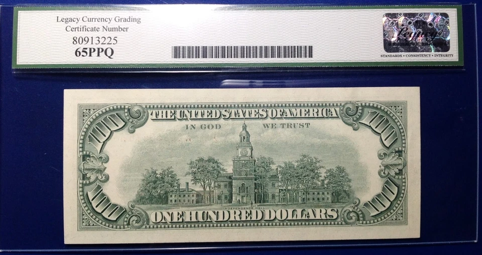1966A $100 Legal Tender Note Fr-1551 Legacy65 PPQ Gem - Image 2 of 2