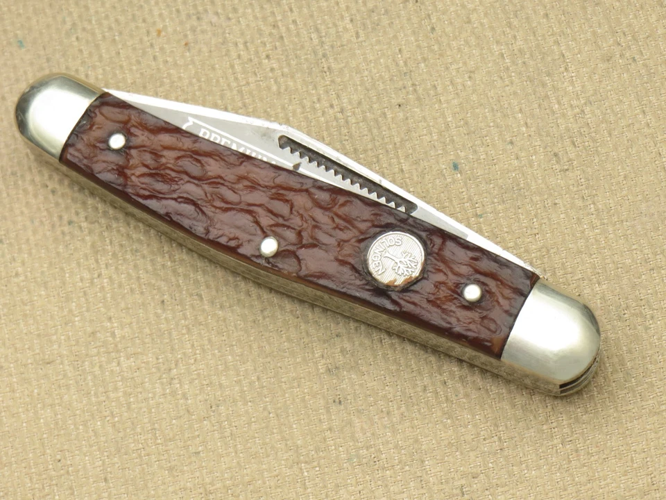 De colección BOKER Solingen 7474 Grande Stockman - Manijas Delrin Jigged Acero al Carbono Foto 4 de 4