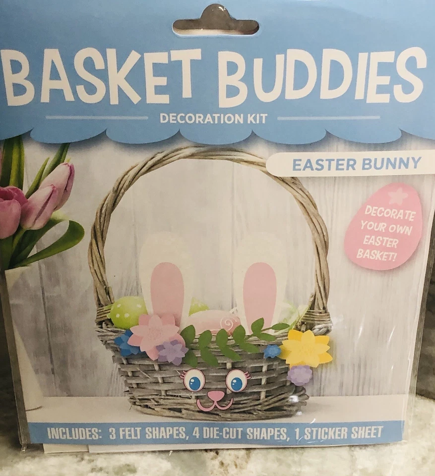 Basket Buddies Decoration Kit-Easter Bunny- Decorate Your Own Easter Basket. Foto 3 de 4