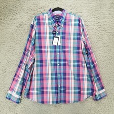 Crown  Ivy Shirt Mens XL Multicolor Plaid Long Sleeve Button Up Classic NWT