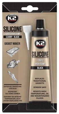 K2 Pâte à joint haute température silicone d'étanchéité moteur NOIR +350°C 85 g