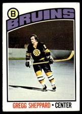 1976 Topps Gregg Sheppard #155 Boston Bruins
