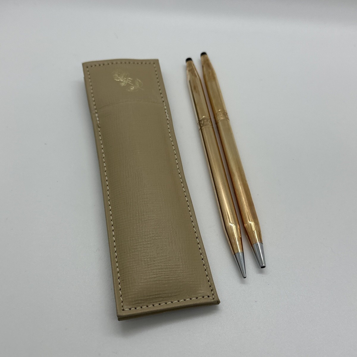 Vintage Cross 1/20th 14K Gold Filled Pen & Case Engraved