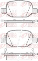 Remsa BremsbeläGe Bremsbelegsatz Hinten Passend FüR Fiat 500L