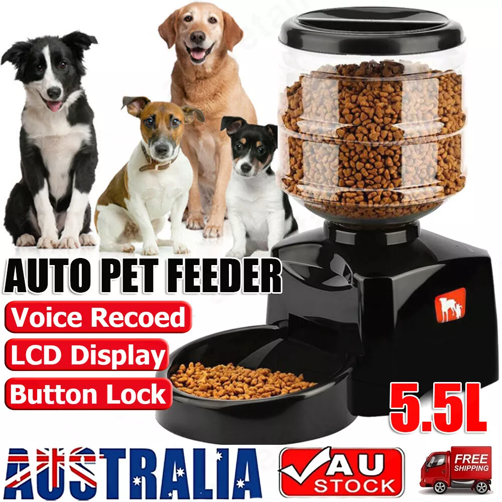 5.5L Automatic Pet Feeder Cat Dog Smart Food Dispenser Self