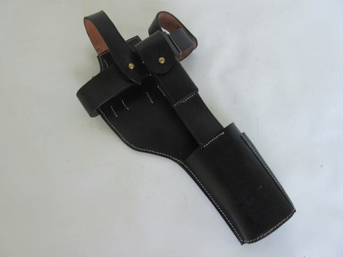 WWI WK1 C96 Mauser Rote 9 Holster Tragegestell + Putzstock Leather Harness + Rod - Bild 7 von 9