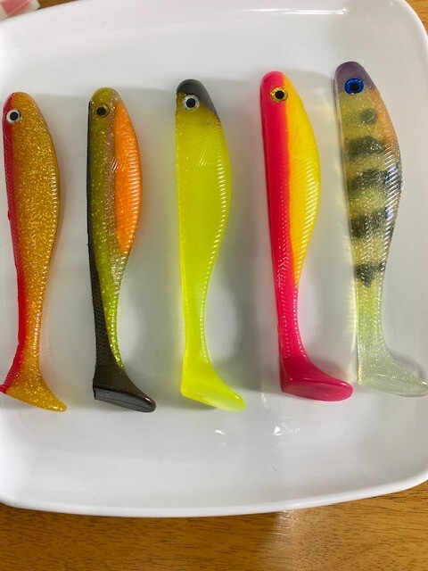 7.25"Soft Plastic Swimbaits Fishing Lures Pack of 5 - Image 2