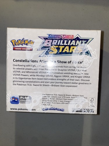 Brilliant Stars Booster Pokemon Tcg Pokmon TCG Brilliant Stars Booster Pack 1 Sealed Pack, Sword & Shield Series Pokemon Booster Pack Brilliant Stars Booster Pokemon Tcg Pokmon TCG Brilliant Stars Booster Pack 1 Sealed Pack, Sword & Shield Series Pokemon Booster Pack