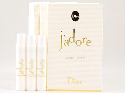 DIOR J'ADORE EDT 1.0ml .03fl oz x 3 PERFUME SPRAY SAMPLE VIAL LOT