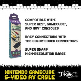 Nintendo Gamecube Game Cube S-VIDEO AV / RCA Cable High-Definition Stereo/Video