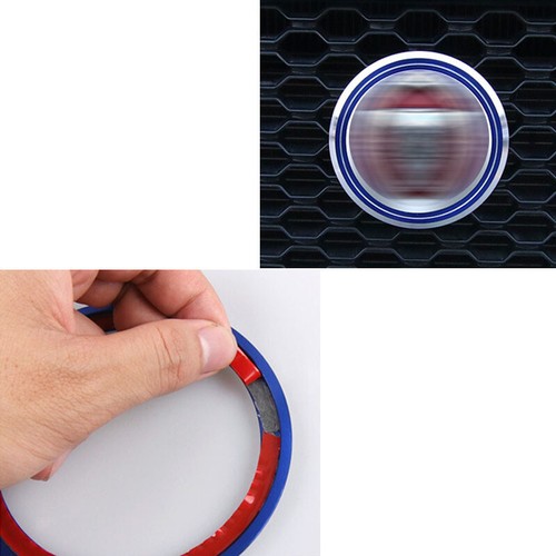 Red Car Front Grille Logo Cover Circle Trim fit For Jaguar XEL XFL XE XF F-PACE - Picture 6 of 7