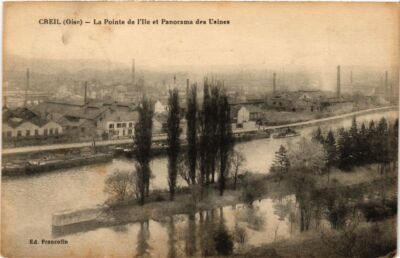 CPA CREIL La Pointe de l'Ile et Panorama des Fabines (376787)
