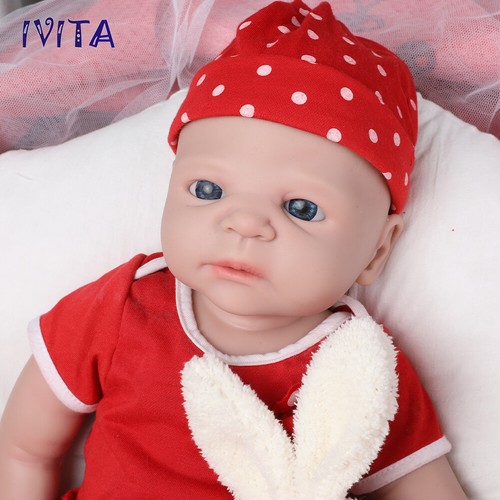Handmade 21'' Lifelike Lovely Silicone Baby Girl Waterproof Doll Toy Gifts 5100g - Picture 12 of 12