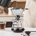 Stainless Steel Coffee Filter Single Cup Coffee Maker Coffee Dripper Cone Brew