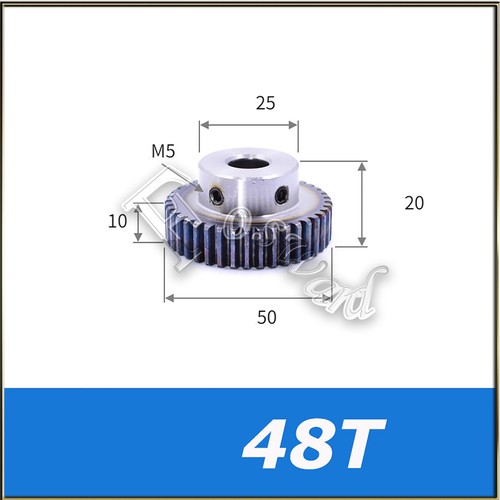 Mod 1 M1 45# Steel Pinion Gear 44T-120T For Spur Gear Castle Brushless Motor - Afbeelding 5 van 18