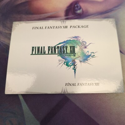 Final Fantasy XIII Art Museum Kai First Edition Package #001 | eBay
