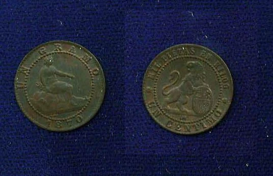 Copper 1870 Year Spanish Coins for sale | eBay