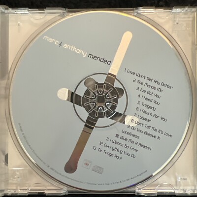 Mended by Marc Anthony (CD, May-2002, Sony Music Distribution (USA
