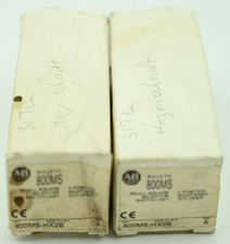 Lot of (2) ALLEN BRADLEY Model 800MS-HX2B SER A Selector Switch