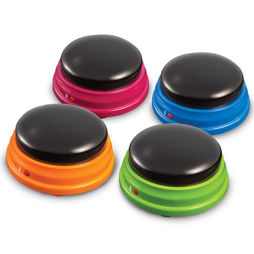Recordable Answer Quiz Buzzers Set of 4 Learning Resources - Game Show Sound - Picture 2 of 3