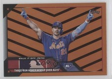 2023 Update Season Highlights Orange & Black Foil Pete Alonso Checklist 2id
