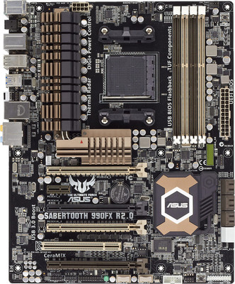 For ASUS TUF SABERTOOTH 990FX R2.0 motherboard AM3 for DDR3 ATX Tested ok/