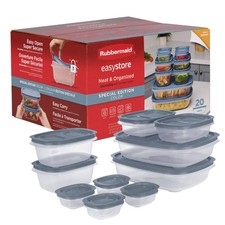 Rubbermaid Easy Store 20pc Large Rectangle Fo...