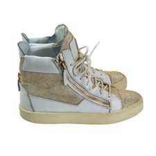 Baskets Giuseppe Zanotti Natalie Argentées - Taille 1 (UK/EU) - Pour Filles/grands Enfants - Neuf Avec Boîte