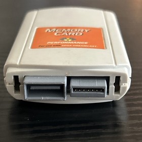 Sega Dreamcast P-20-316E Performance Memory Card Vintage Orange Label