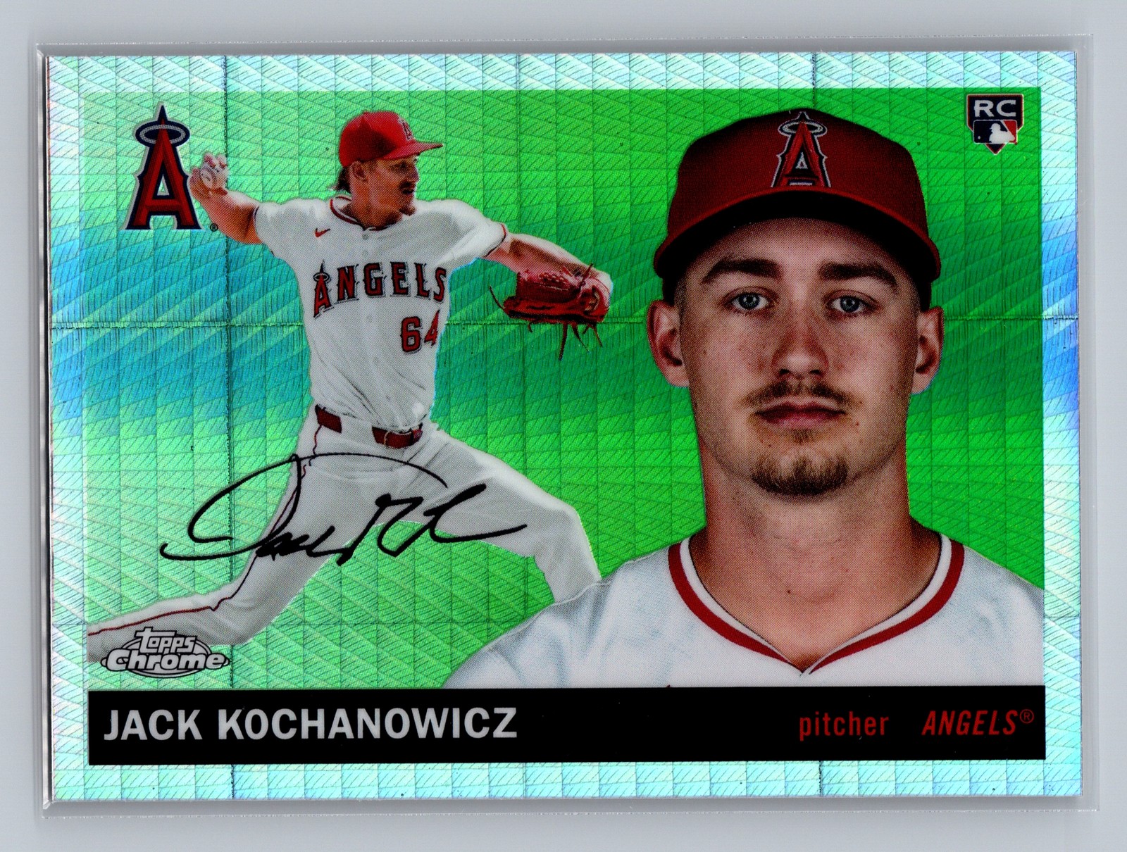 2025 Topps Chrome Platinum JACK KOCHANOWICZ #203 Prism Refractor RC Angels