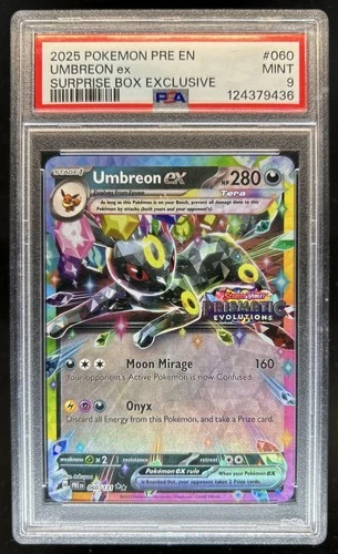 2025 Pokemon Prismatic Evolutions Umbreon ex Promos #060/131 PSA 9