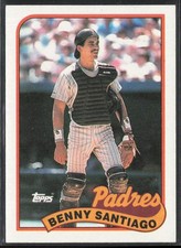 1989 Topps Benny Santiago San Diego Padres #256