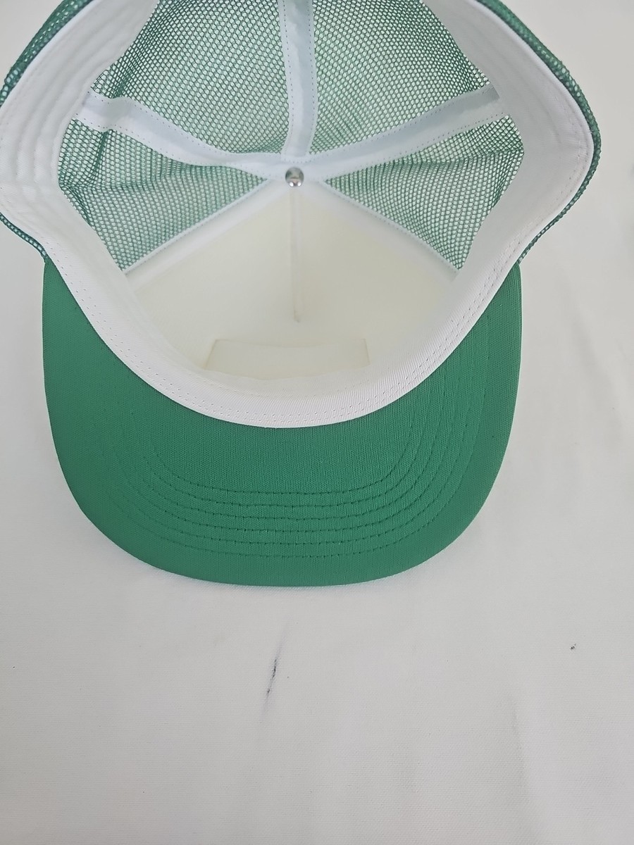 Supreme USA Flag Arabic Logo Name Plate Green Cap Hat Trucker Mesh