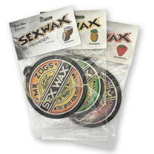 3 Pack Mr Zog's Sexwax Air Fresheners Coconut Strawberry Grape Car Home
