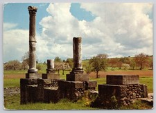 Avenches Switzerland Roman Ruins Ancient Columns 1964 Postcard Posted